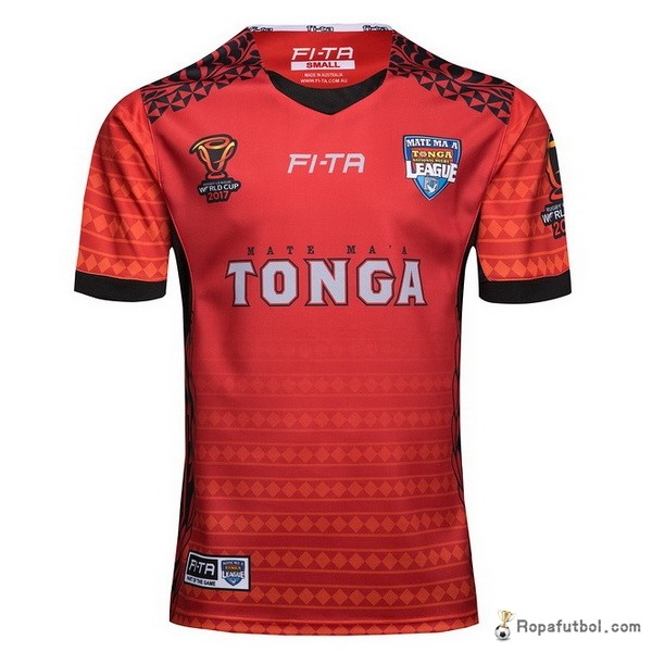 Camiseta Rugby Tonga RLWC Replica Primera Ropa 2017 Rojo